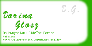 dorina glosz business card